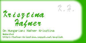 krisztina hafner business card